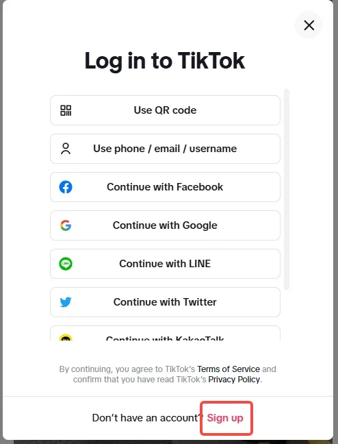 如何快速輕鬆地登入TikTok Web